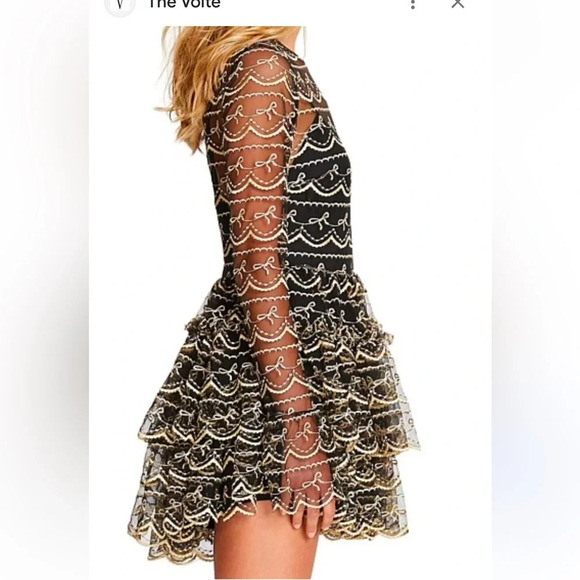 Alice McCall Lace Pattern Mini Dress Size: L - Picture 4 of 7